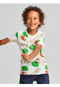 Sinsay - Bawełniana koszulka ze wzorem Grinch - kremowy. Kolor: kremowy. Materiał: bawełna #1