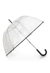 Wittchen - Parasol transparentny czarny. Kolor: czarny. Materiał: poliester