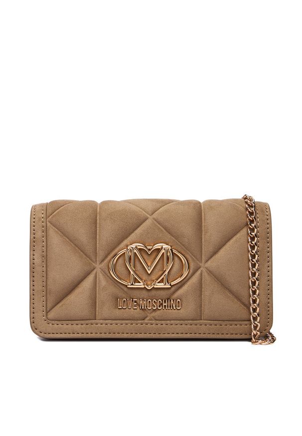 Love Moschino - Torebka LOVE MOSCHINO. Kolor: beżowy