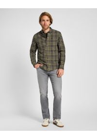 Lee - MESKA KOSZULA LEE BUTTON DOWN GREEN 112355644. Typ kołnierza: button down #2
