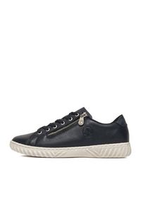 Rieker Sneakersy N0900-14 Granatowy. Kolor: niebieski. Materiał: skóra #8