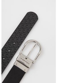 MICHAEL Michael Kors pasek skórzany dwustronny 558414 damski kolor czarny. Kolor: czarny. Materiał: skóra #2