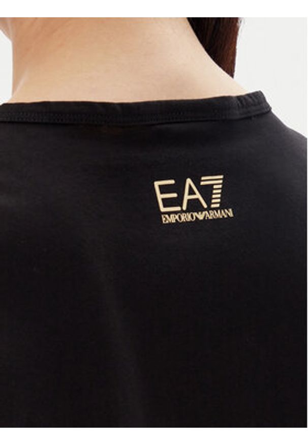 EA7 Emporio Armani T-Shirt 7W000098 AF12503 MC004 Czarny Loose Fit. Kolor: czarny. Materiał: bawełna
