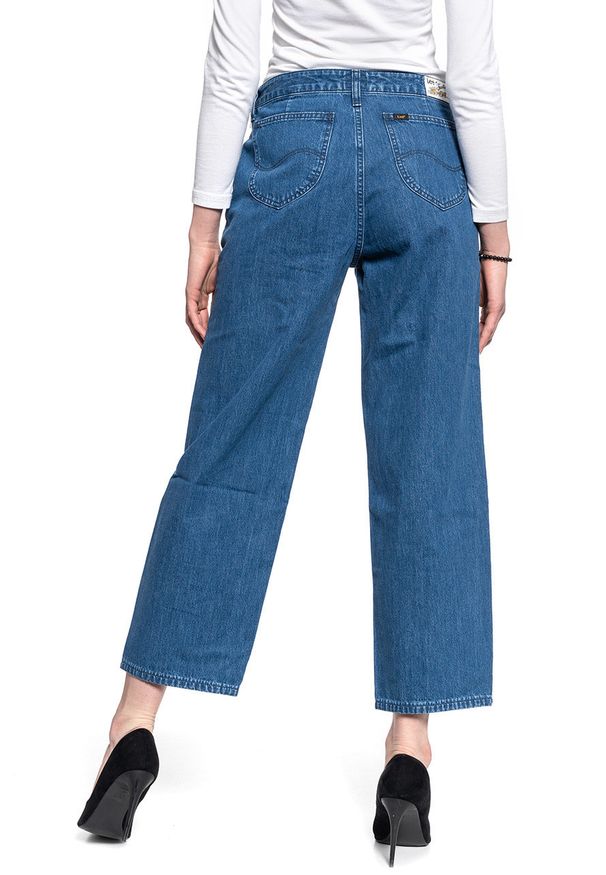 Lee - DAMSKIE SPODNIE JEANSOWE LEE WIDE LEG L31RKEGT 112107250