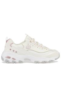 skechers - Buty Skechers D'Lites Ladies Night 149267WLV - białe. Zapięcie: sznurówki. Kolor: biały. Materiał: skóra, syntetyk, guma. Szerokość cholewki: normalna. Model: Skechers Sport #1