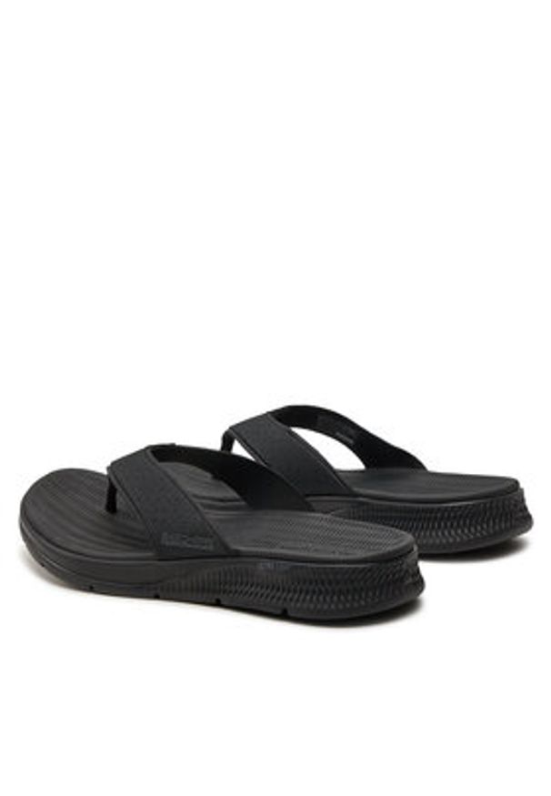 skechers - Skechers Japonki Go Consistent Sandal-Penthouse 229036/BBK Czarny. Kolor: czarny. Materiał: materiał