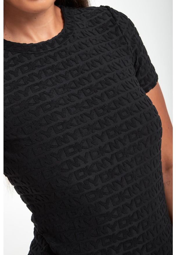 T-shirt damski logowany DKNY