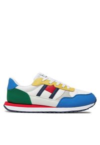 TOMMY HILFIGER - Tommy Hilfiger Sneakersy T3X9-33375-1695 S Biały. Kolor: biały. Materiał: materiał #1