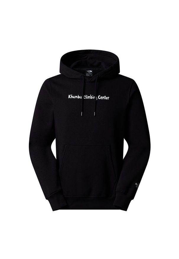 Bluza The North Face Climb 0A8AZV42I1 - czarna. Okazja: na co dzień. Typ kołnierza: kaptur. Kolor: czarny. Materiał: bawełna, materiał, poliester. Styl: klasyczny, casual