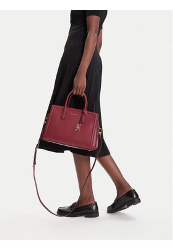 MICHAEL Michael Kors Torebka Laila 30R5G9IS6L Bordowy. Kolor: czerwony. Materiał: skórzane