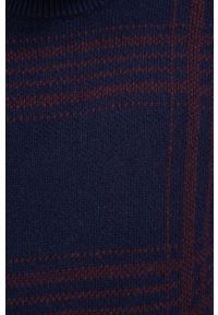 PRODUKT by Jack & Jones - Produkt by Jack & Jones Sweter z domieszką wełny męski kolor granatowy ciepły. Okazja: na co dzień. Kolor: niebieski. Materiał: wełna. Długość rękawa: długi rękaw. Długość: długie. Styl: casual