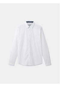 Tom Tailor Koszula 1037435 Biały Regular Fit. Kolor: biały. Materiał: bawełna #6