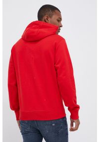 Tommy Jeans - Bluza bawełniana. Okazja: na co dzień. Kolor: czerwony. Materiał: bawełna. Wzór: nadruk. Styl: casual #5