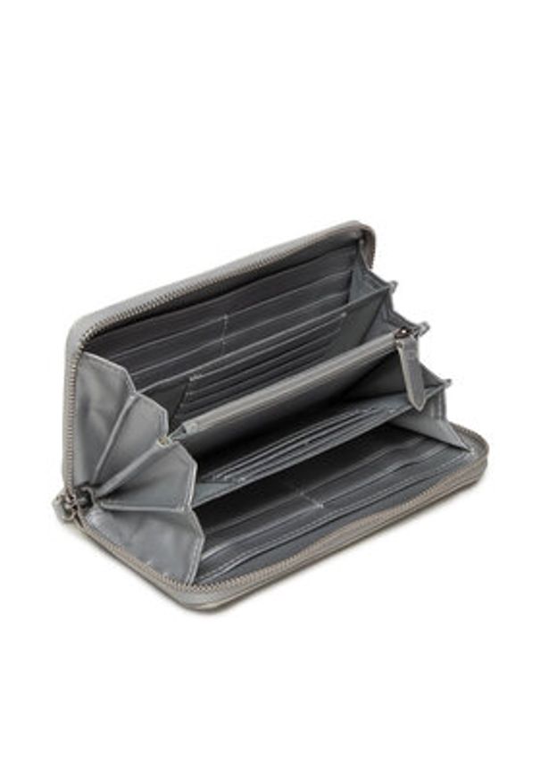 VALENTINO - Valentino Duży Portfel Damski Divina VPS1R4155G Srebrny. Kolor: srebrny. Materiał: skóra