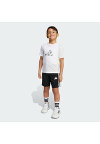 Adidas - Zestaw Train Essentials Camo Print Kids. Okazja: na uczelnię. Kolor: biały. Materiał: dresówka. Wzór: nadruk. Styl: sportowy #2