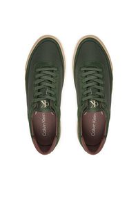 Calvin Klein Sneakersy Basket Cupsole Laceup Lth-Nu YM0YM01354 Zielony. Kolor: zielony. Materiał: zamsz, skóra #3