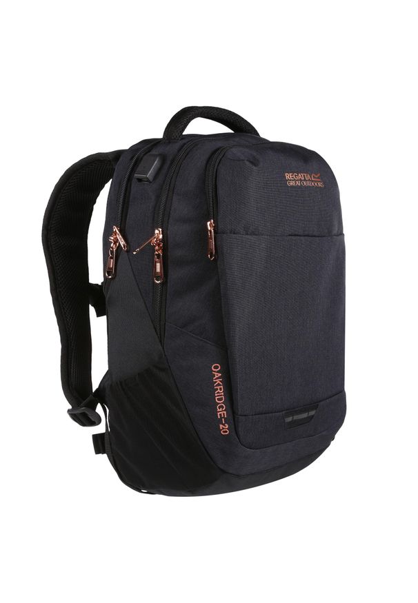 Regatta - Oakridge Air 20L plecak unisex wytrzymały turystyczny plecak. Kolor: czarny, różowy, niebieski, turkusowy, wielokolorowy. Styl: sportowy, casual