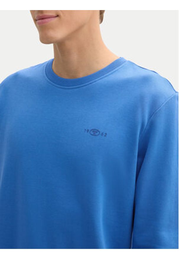 Tom Tailor Bluza 1045939 Niebieski Regular Fit. Kolor: niebieski. Materiał: bawełna