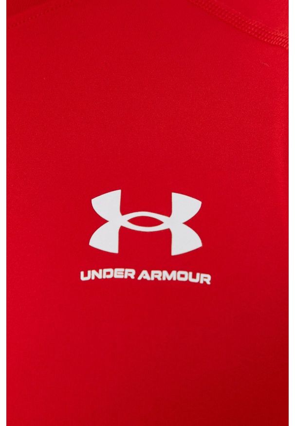 Under Armour - Longsleeve. Okazja: na co dzień. Kolor: czerwony. Długość rękawa: długi rękaw. Styl: casual