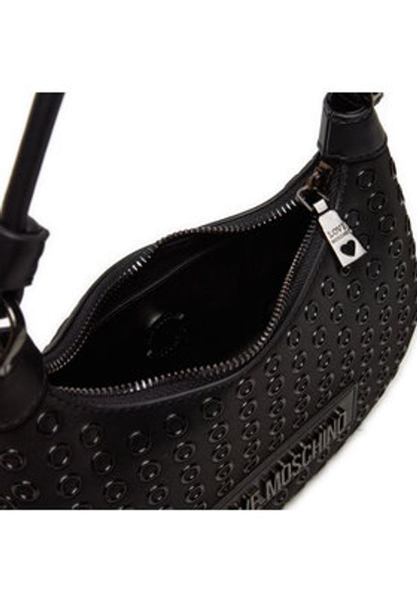 Love Moschino - LOVE MOSCHINO Torebka JC4058PP1LLH100B Czarny. Kolor: czarny. Materiał: skórzane