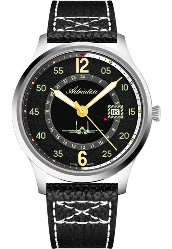 Zegarek Adriatica Zegarek męski Adriatica A8311.5224Q czarny. Kolor: czarny