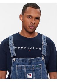 Tommy Jeans Ogrodniczki Ethan DM0DM18204 Granatowy Regular Fit. Kolor: niebieski