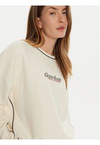 Guess Bluza W4BQ18 KC811 Écru Regular Fit. Materiał: bawełna #4