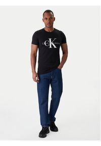Calvin Klein Jeans T-Shirt J30J320935 Czarny Slim Fit. Kolor: czarny. Materiał: bawełna #5