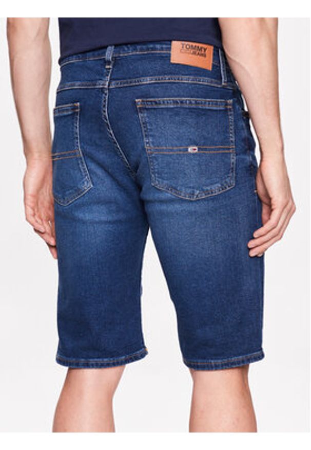 Tommy Jeans Szorty jeansowe Ronnie DM0DM16144 Granatowy Relaxed Fit. Kolor: niebieski. Materiał: jeans, bawełna