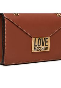 Love Moschino - LOVE MOSCHINO Torebka JC4073PP1LLG120A Brązowy. Kolor: brązowy. Materiał: skórzane #4