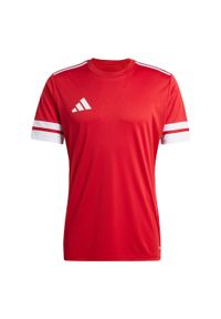 Adidas - Koszulka Squadra 25. Kolor: biały, czerwony, wielokolorowy. Materiał: materiał