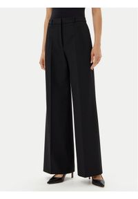 Hugo - HUGO Spodnie palazzo Hasmina 50542647 Czarny Wide Leg. Kolor: czarny. Materiał: syntetyk