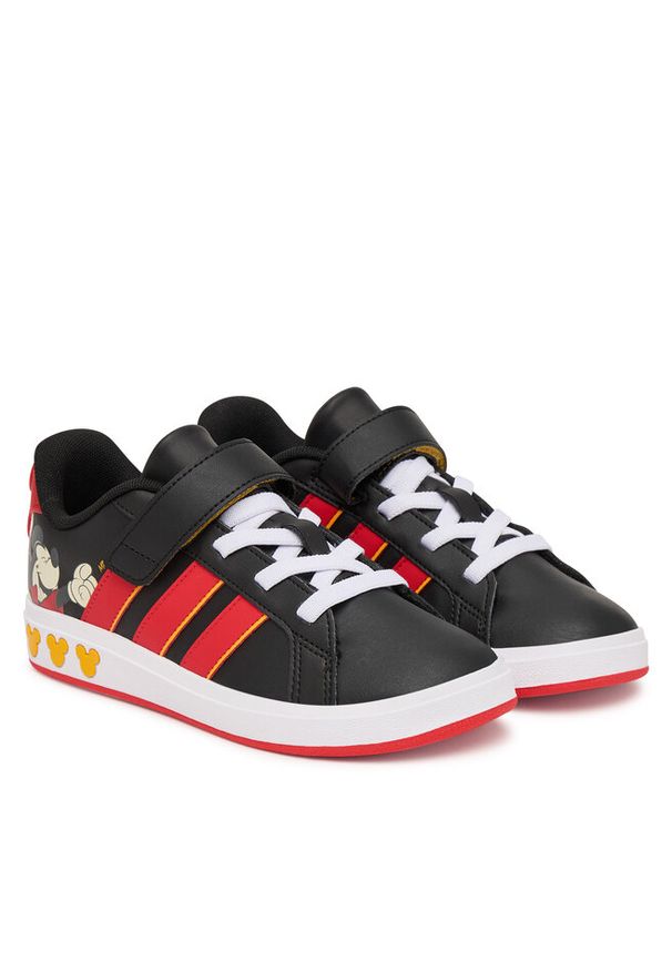Adidas - Sneakersy adidas. Kolor: czarny. Wzór: motyw z bajki