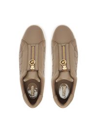 MICHAEL Michael Kors Sneakersy Keaton Zip Slip On 43T5KTFP5L Beżowy. Zapięcie: bez zapięcia. Kolor: beżowy. Materiał: skóra #5