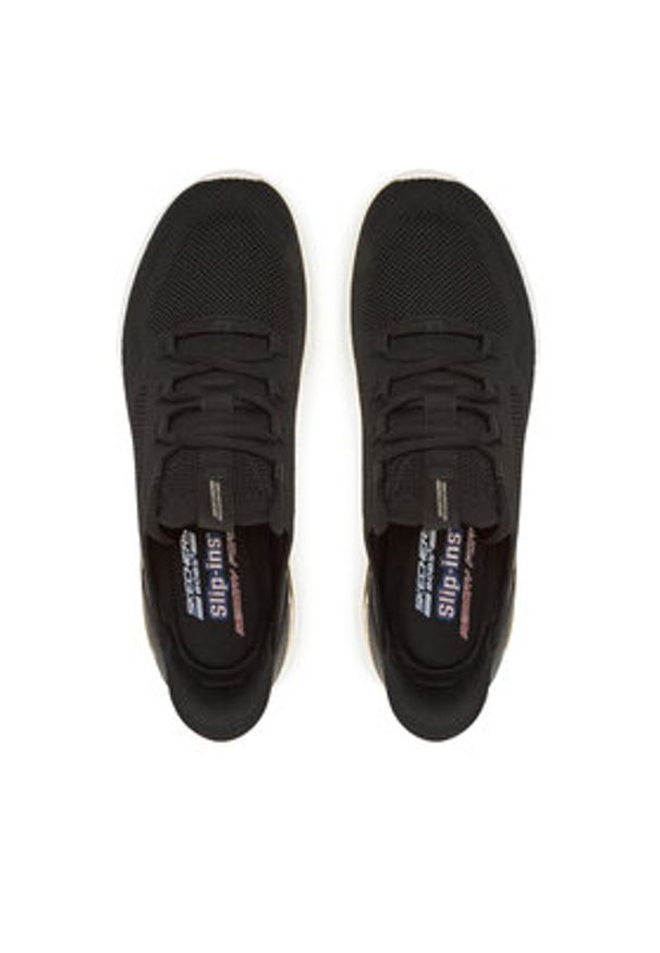 skechers - Skechers Sneakersy Bobs B Love-True Delight 117617/BLK Czarny. Kolor: czarny. Materiał: materiał