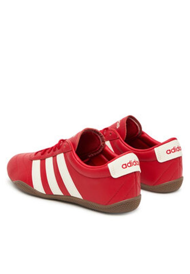 Adidas - adidas Sneakersy Grand Court Lo JQ9691 Czerwony. Kolor: czerwony. Materiał: skóra