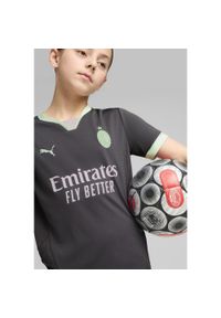 T-Shirt Dla Dzieci Puma Acm Trzecia Replika Jersey Jr. Kolor: zielony, wielokolorowy, szary. Materiał: jersey