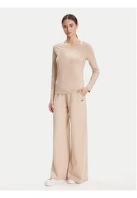 EA7 Emporio Armani Spodnie dresowe 7W000462 AF13135 U1046 Beżowy Relaxed Fit. Kolor: beżowy. Materiał: bawełna #3