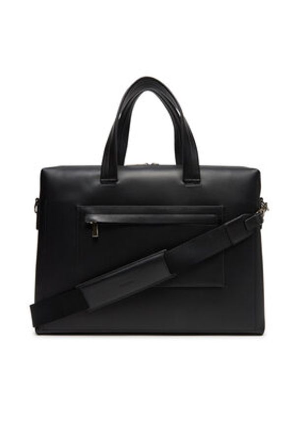 Calvin Klein Torba na laptopa Ck Premium Leather Laptop Bag K50K512939 Czarny. Kolor: czarny. Materiał: skóra