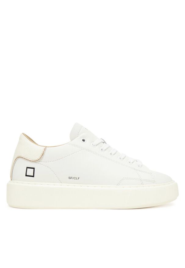 D.A.T.E. Sneakersy Sfera Calf W431-SF-CA Écru. Materiał: skóra
