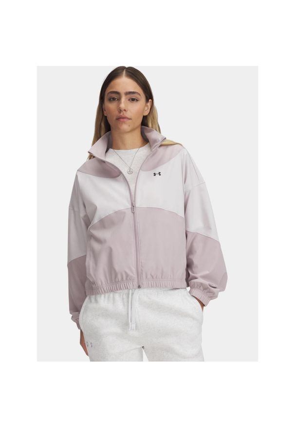 Sweter damski Under Armour UA Rival Woven. Kolor: szary. Materiał: poliester, elastan