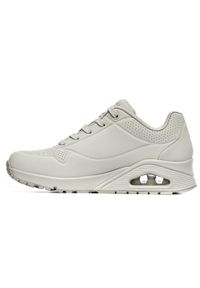 skechers - Buty na co dzień damskie SKECHERS UNO STAND ON AIR eko skóra. Okazja: na co dzień. Kolor: biały. Materiał: skóra. Szerokość cholewki: normalna. Wzór: gładki. Model: Skechers Sport. Sport: turystyka piesza