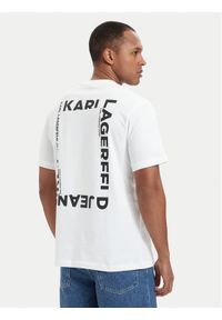 Karl Lagerfeld Jeans T-Shirt B2M17090 Biały Relaxed Fit. Kolor: biały. Materiał: bawełna #1
