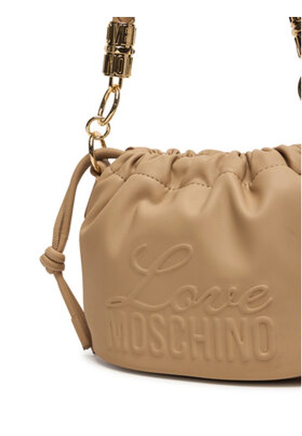 Love Moschino - LOVE MOSCHINO Torebka JC4220PP0OKA0209 Beżowy. Kolor: beżowy. Materiał: skórzane