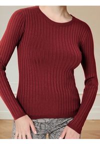 Sinsay - Sweter - bordowy. Kolor: czerwony #1