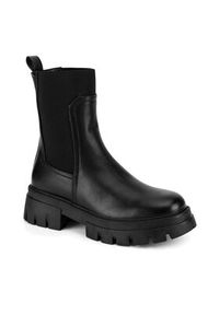 DeeZee Botki HY13030-7 Czarny. Kolor: czarny. Materiał: materiał #6