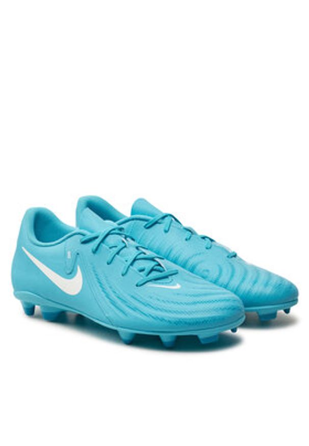 Nike Buty do piłki nożnej Phantom Gx II Club FG/MG FJ2557 400 Niebieski. Kolor: niebieski. Materiał: skóra