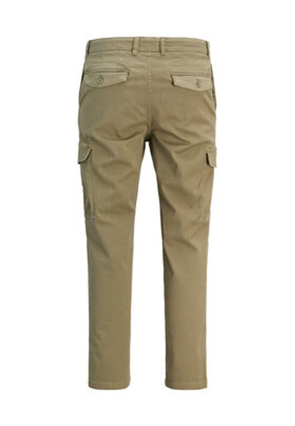 Jack & Jones Spodnie materiałowe Stace Arthur 12282388 Khaki Regular Fit. Kolor: brązowy. Materiał: bawełna