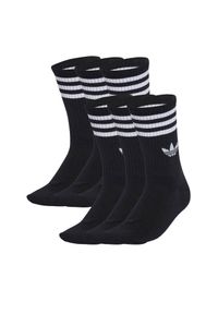 Adidas - Zestaw 6 par wysokich skarpet unisex adidas. Kolor: czarny
