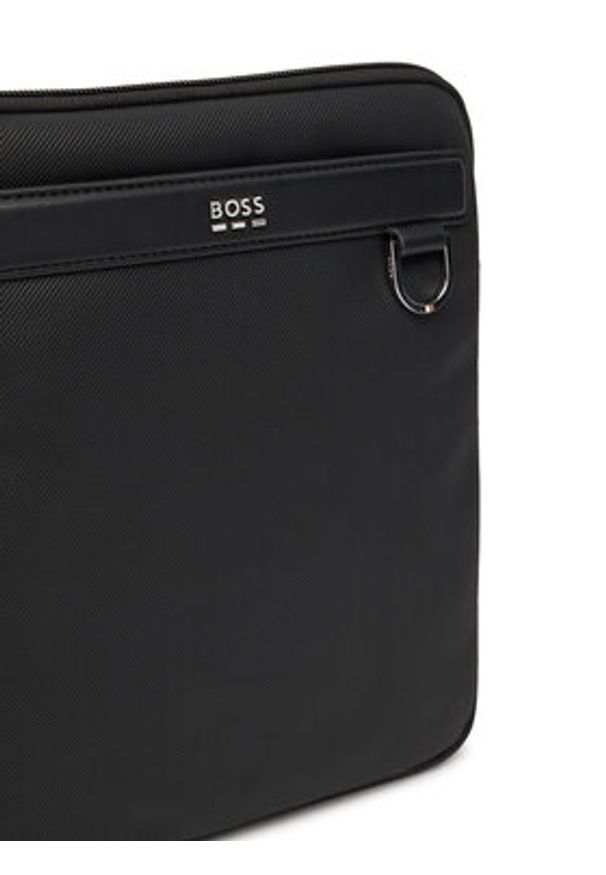 BOSS Saszetka Jinko 50548791 Czarny. Kolor: czarny. Materiał: skóra